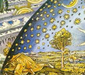Medeltidens vrldsbild enligt en teckning av Camille Flammarion